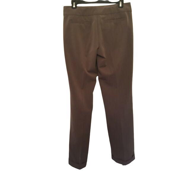 The Limited Drew Fit Brown Cuffed low rise Pants Size 6 - Picture 2 of 12